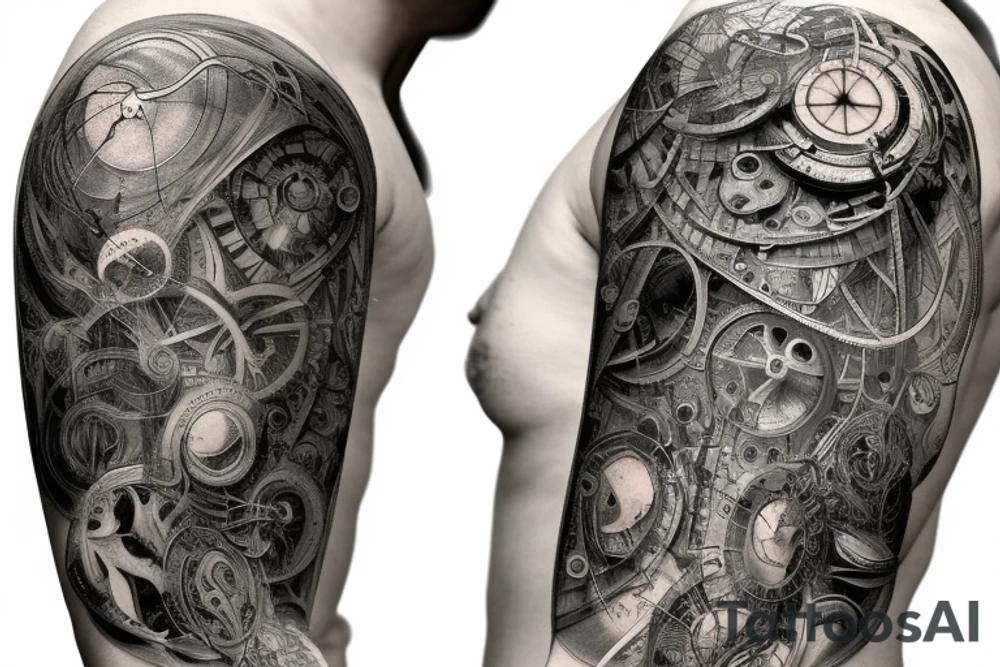 A universe trying to piece itself together with parts that have been lost to time tattoo idea