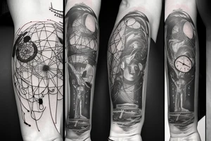 A universe trying to piece itself together with parts that have been lost to time

small on left forearm tattoo idea