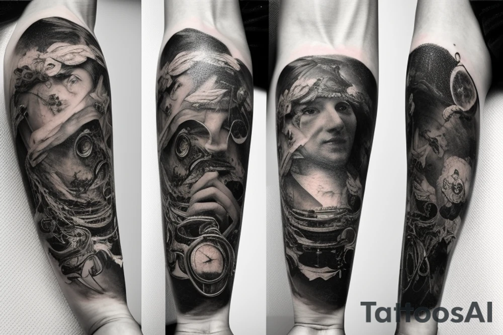 A universe trying to piece itself together with parts that have been lost to time

small on left forearm tattoo idea