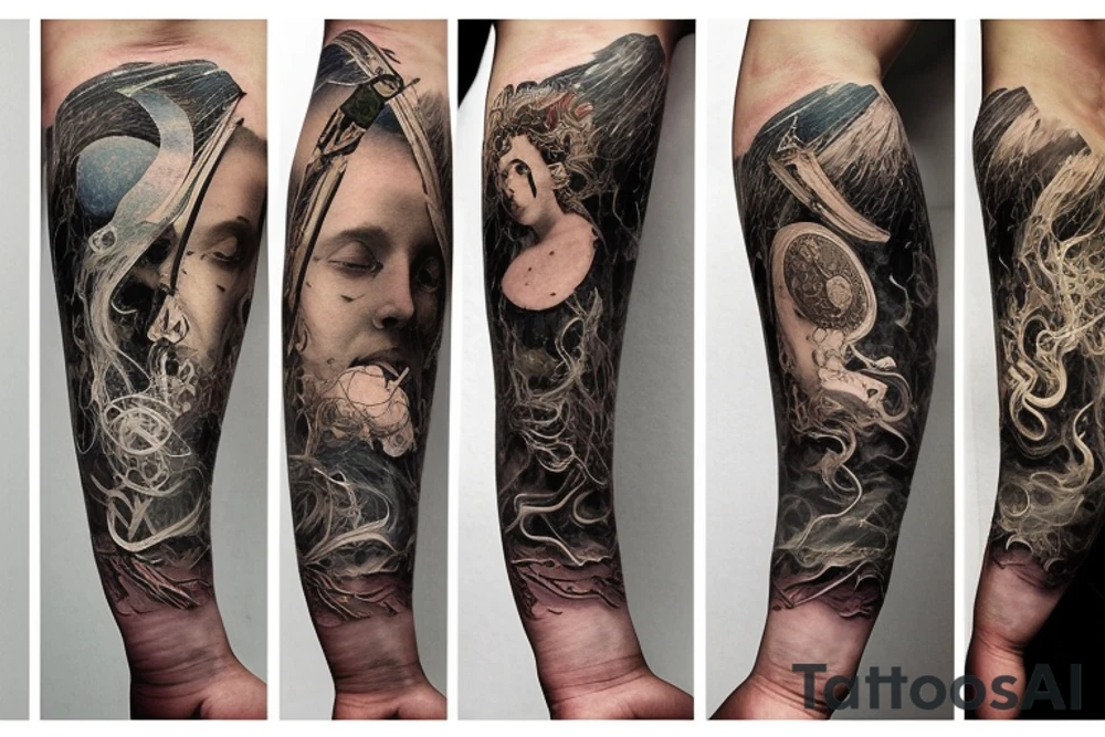 A universe trying to piece itself together with parts that have been lost to time

small on left forearm tattoo idea