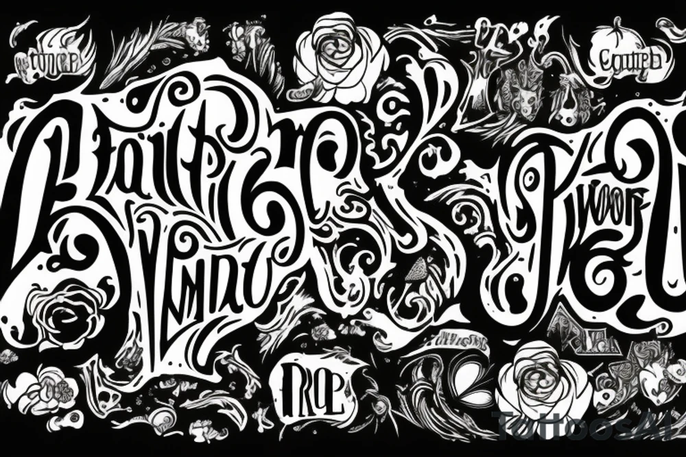 wonderland word tattoo idea
