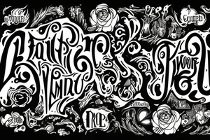 wonderland word tattoo idea