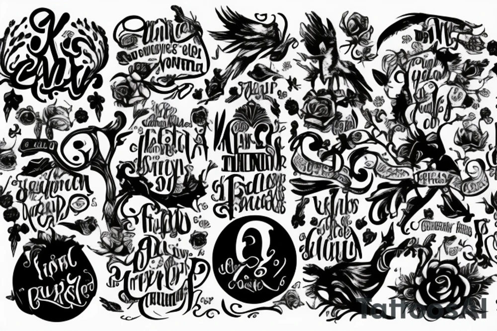 wonderland word tattoo idea