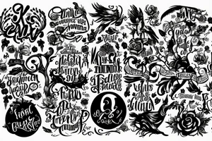 wonderland word tattoo idea