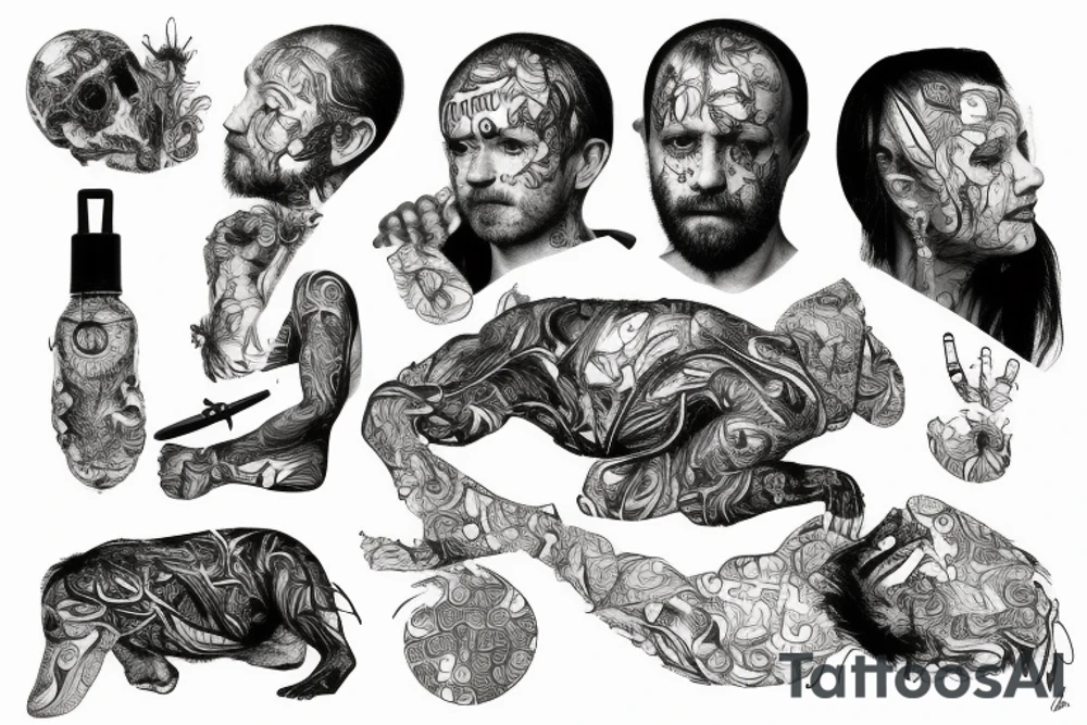 macro decompression tattoo idea
