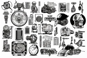 Tattoo that represents automation/electrical engineering and the city tromsø tattoo idea