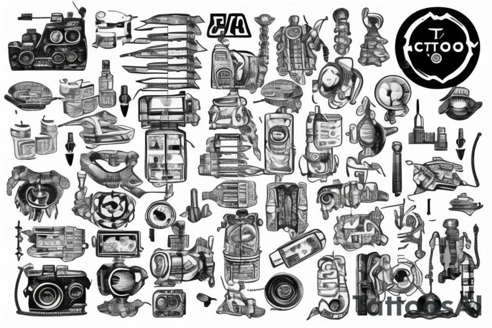 Tattoo that represents automation/electrical engineering and the city tromsø tattoo idea