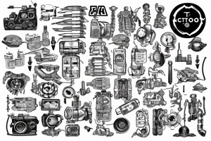 Tattoo that represents automation/electrical engineering and the city tromsø tattoo idea