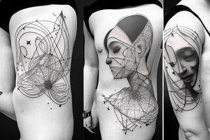 getting rid of thirty years of stress and pressure, reconnecting with the stars, calm mindset tattoo idea