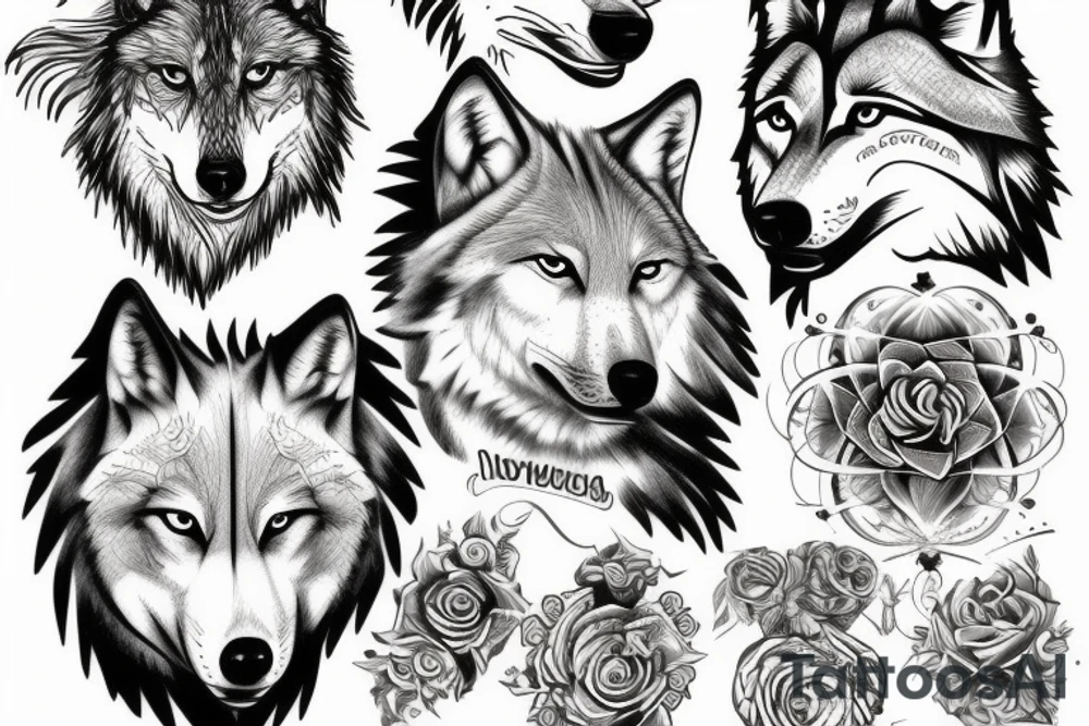 Wolf tattoo idea