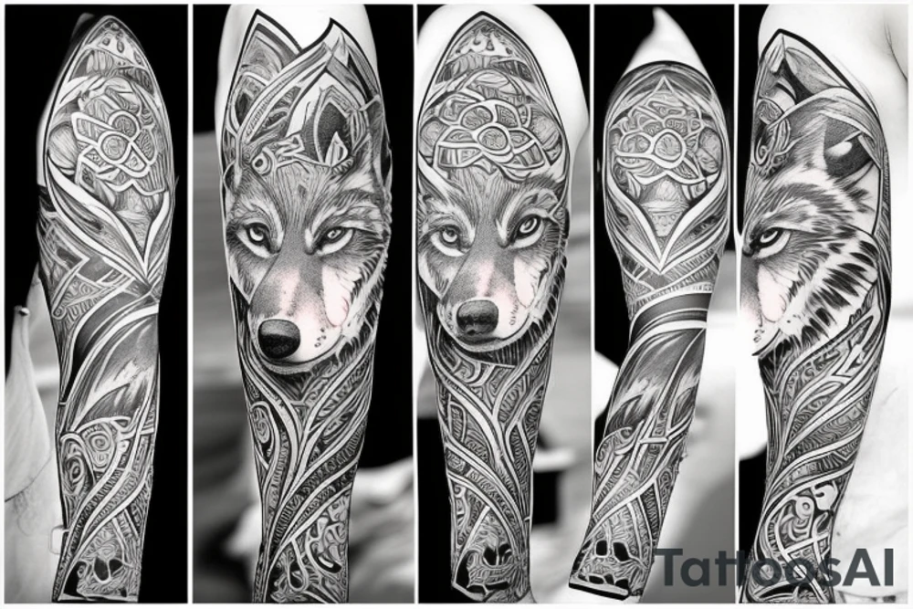 Wolf tattoo idea