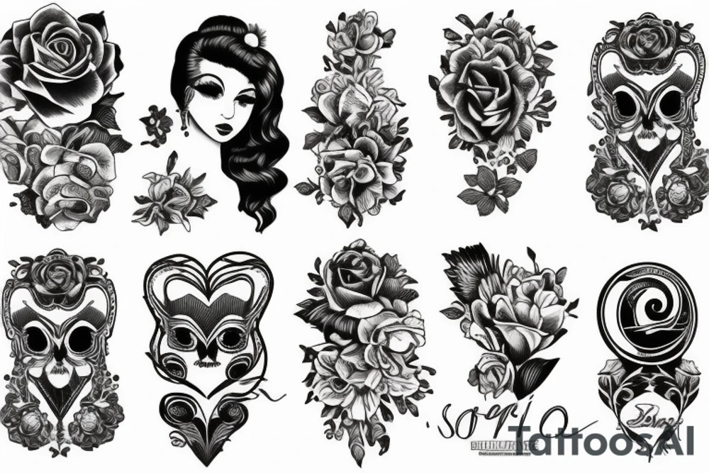 Denise Silvio amore per sempre fino alla fine tattoo idea