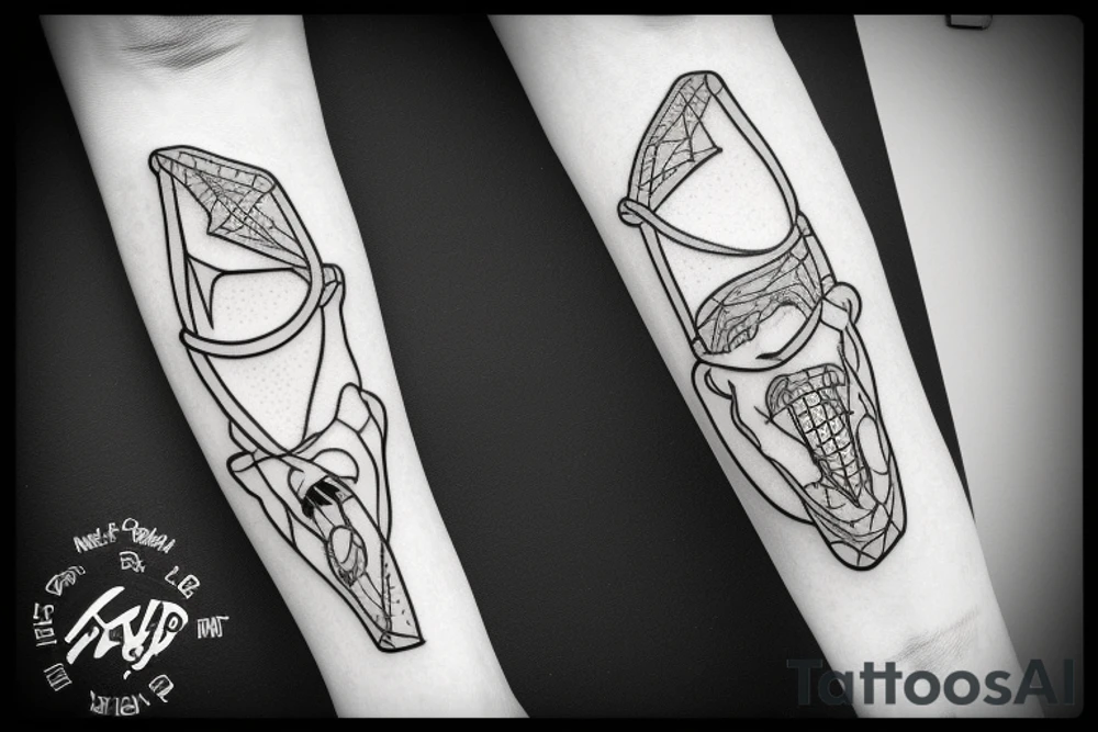 zip line scar tattoo idea