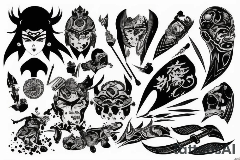 Man, warrior tattoo idea