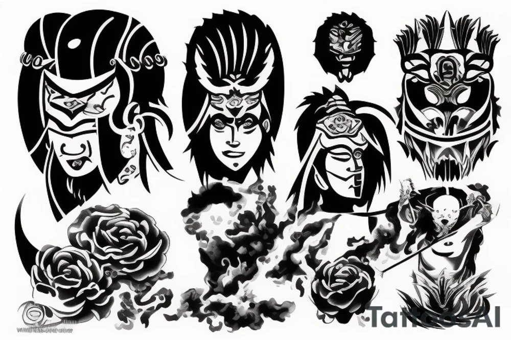 Man, warrior tattoo idea