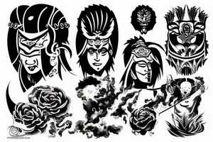 Man, warrior tattoo idea