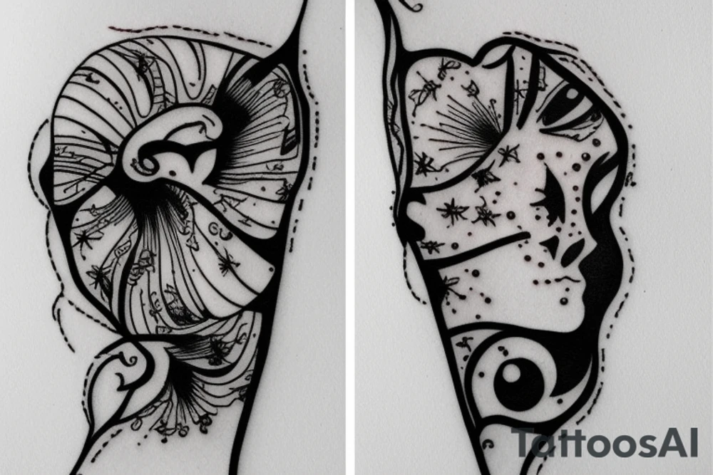 zipper scar tattoo idea