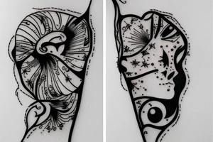 zipper scar tattoo idea