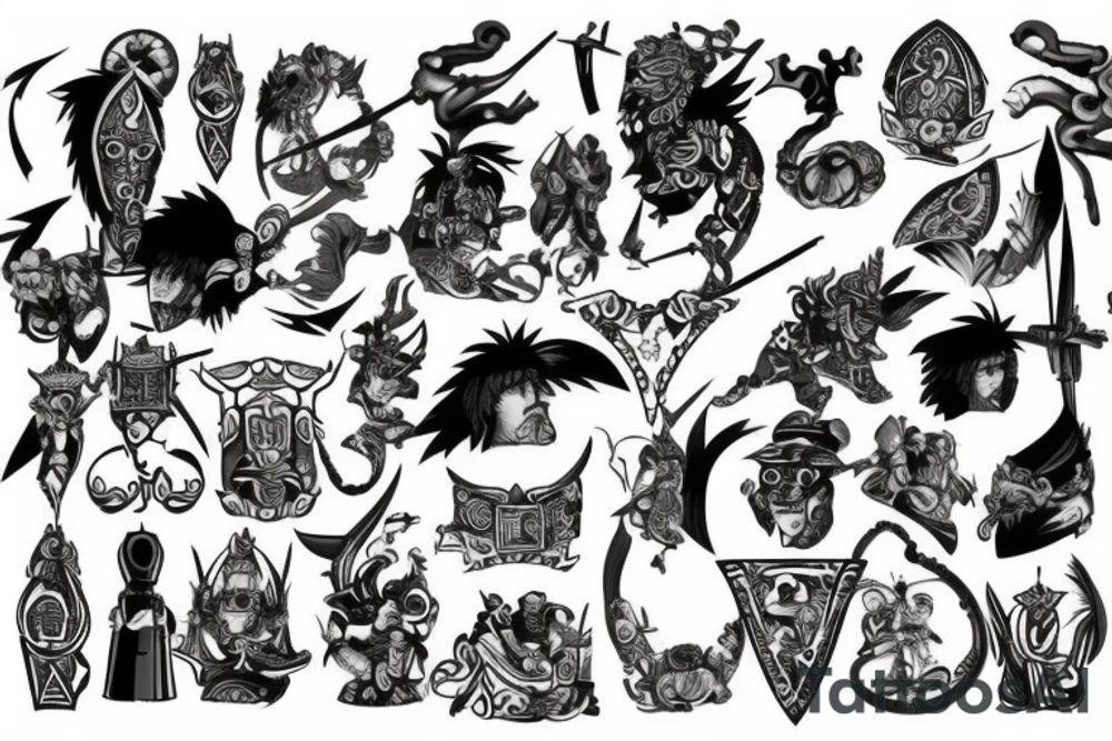 English warrior tattoo idea