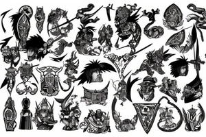 English warrior tattoo idea