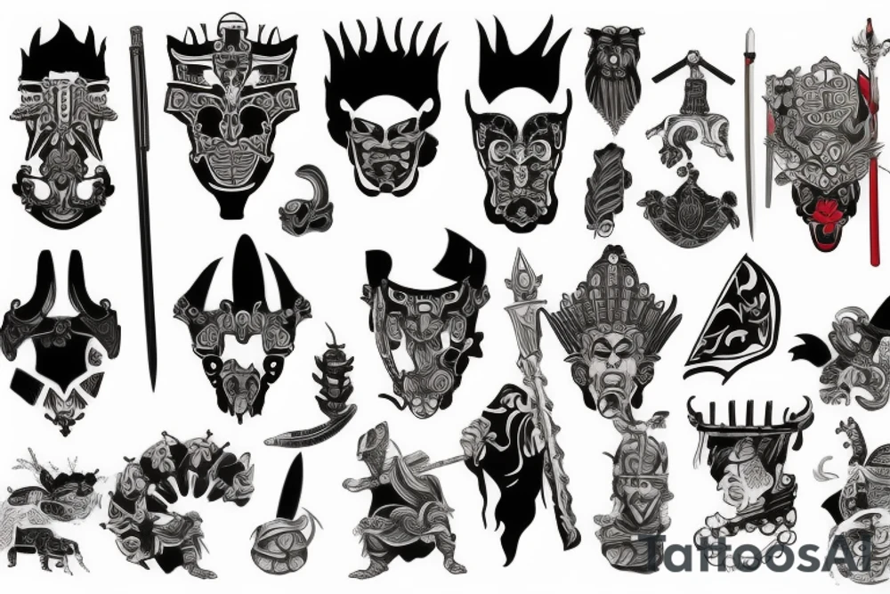 English warrior tattoo idea