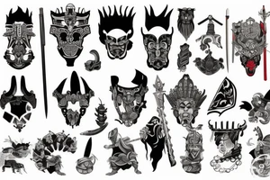 English warrior tattoo idea
