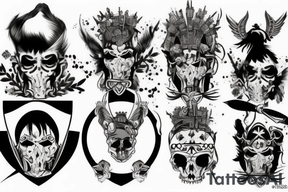 English warrior tattoo idea