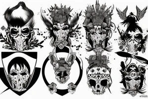 English warrior tattoo idea