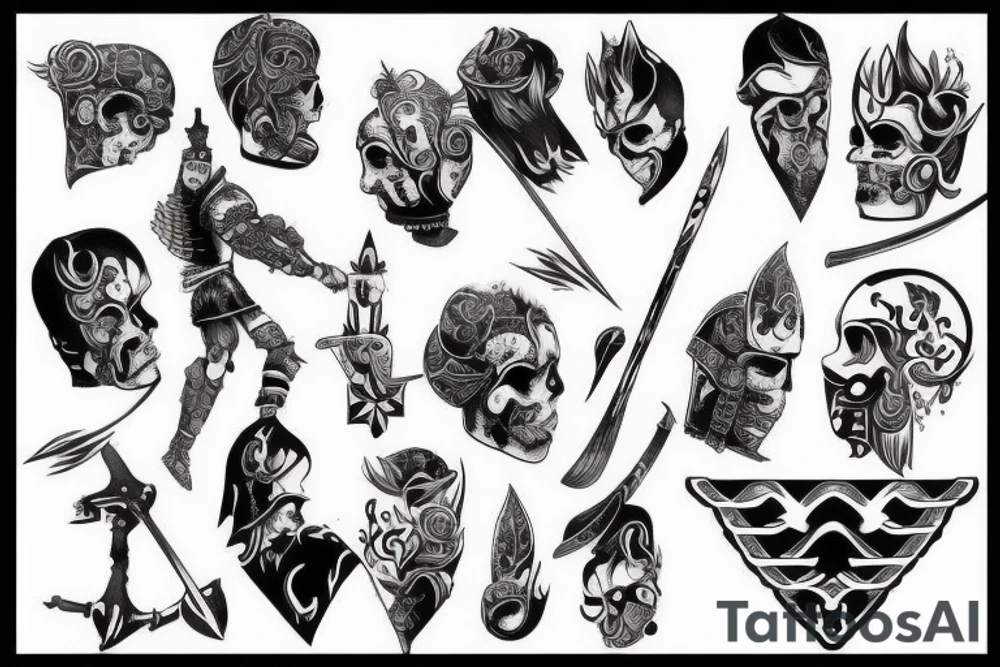 English warrior tattoo idea