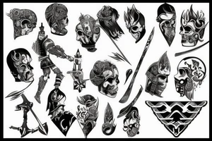 English warrior tattoo idea