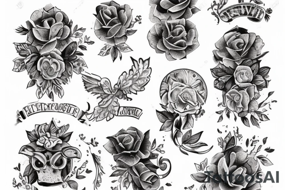 Ласточка летит над лесом
 в горах tattoo idea