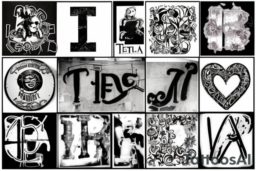 The letters TUTTi needs to be in tattoo idea