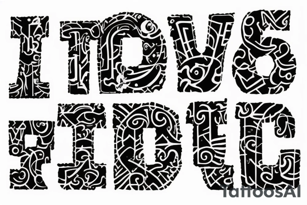 The letters TUTTi needs to be in tattoo idea