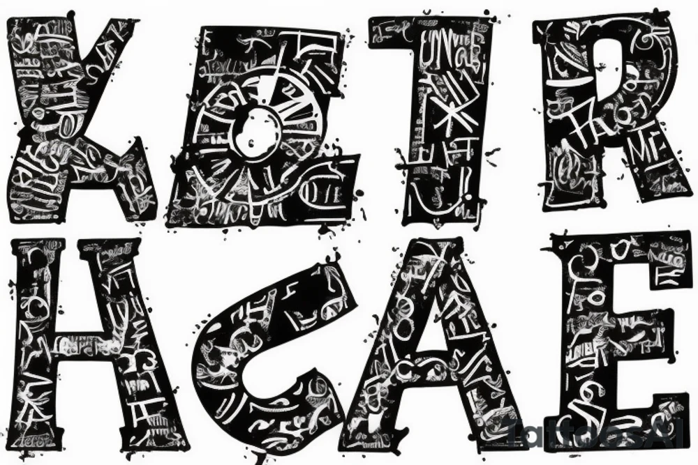 The letters TUTTi tattoo idea