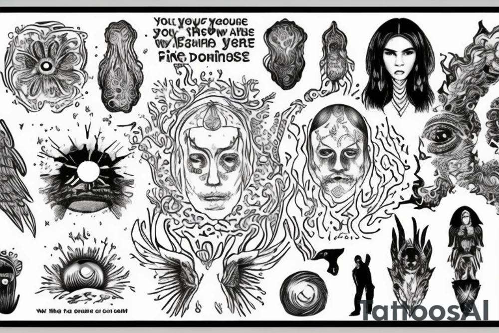 see through your eyes

Throughout heaven and earth I alone am honored

Keep the fire and disco

You're first thought is what you were conditioned to think, the second is the one that defines you

the universe does not care tattoo idea