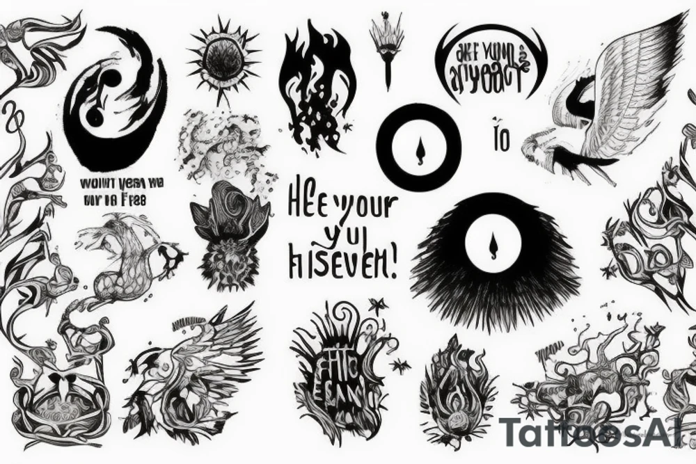 see through your eyes

Throughout heaven and earth I alone am honored

Keep the fire and disco

You're first thought is what you were conditioned to think, the second is the one that defines you tattoo idea