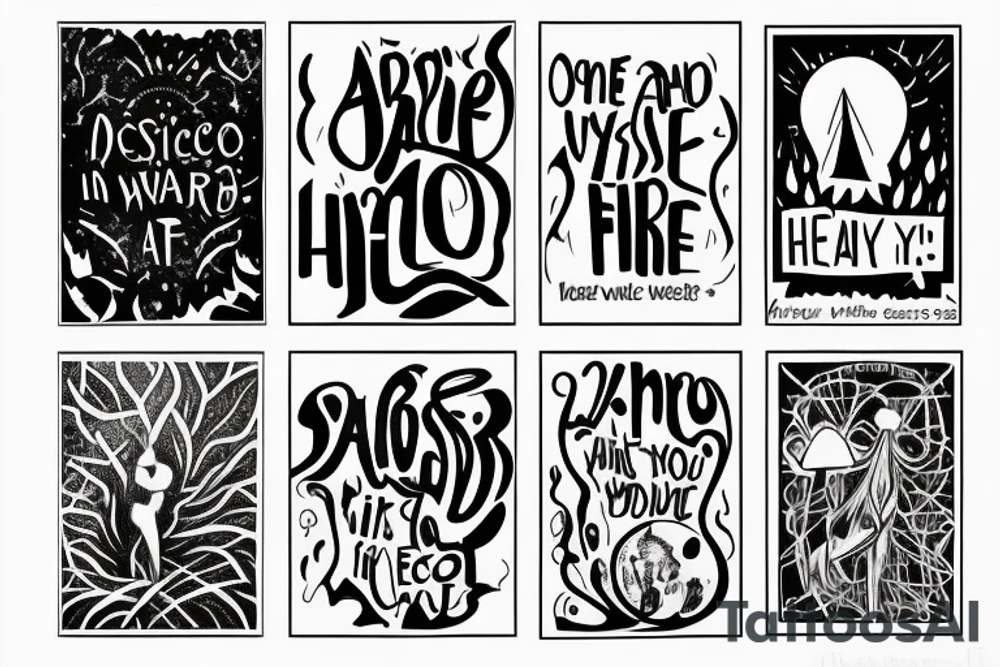 Throughout heaven and earth I alone am honored
see through your eyes


Keep the fire and disco

You're first thought is what you were conditioned to think, the second is the one that defines you tattoo idea