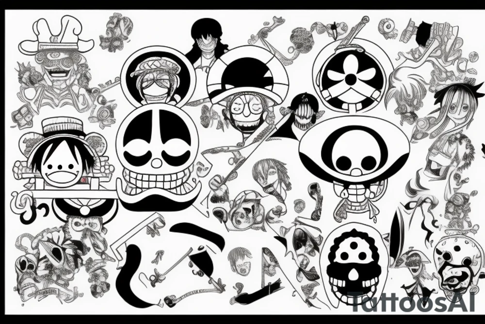 one piece tattoo idea