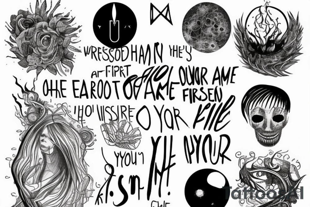 Throughout heaven and earth I alone am honored

see through your eyes

Keep the fire and disco

You're first thought is what you were conditioned to think, the second is the one that defines you tattoo idea