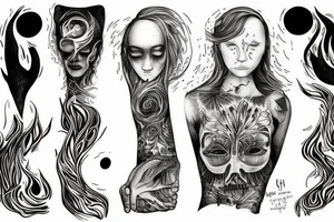 Throughout heaven and earth I alone am honored

see through your eyes

Keep the fire and disco

You're first thought is what you were conditioned to think, the second is the one that defines you tattoo idea