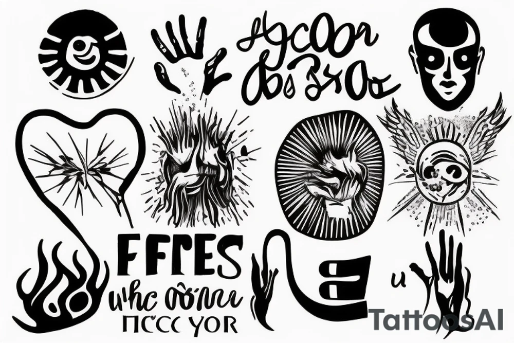 Throughout heaven and earth, I alone am honored

see through your eyes

Keep the fire and disco

You're first thought is what you were conditioned to think, the second is the one that defines you tattoo idea