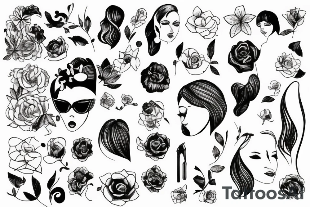 Woman Female Girl Asthedic tattoo idea