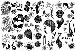 Woman Female Girl Asthedic tattoo idea