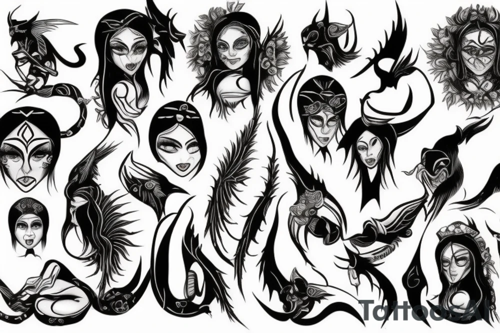 womb hearth succubus tattoo idea