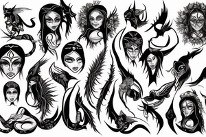 womb hearth succubus tattoo idea