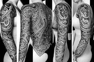 Womans body tattoo idea