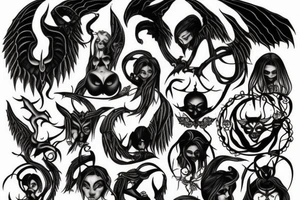 womb hearth succubus tattoo idea