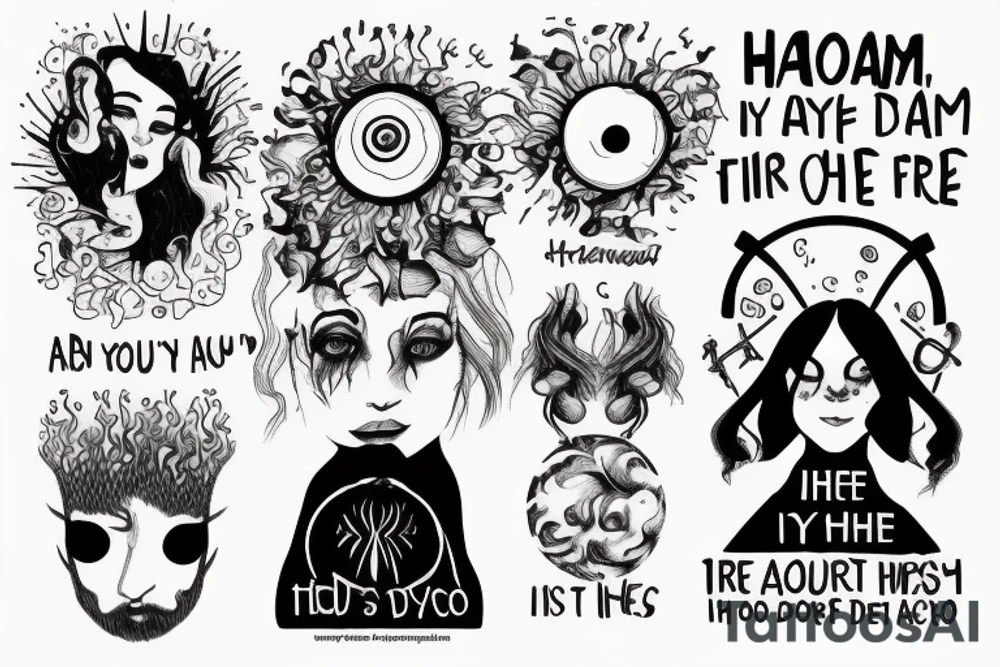 Throughout heaven and earth, I alone am honored

see through your eyes

Keep the fire and disco

You're first thought is what you were conditioned to think, the second is the one that defines you

The Universe does not care tattoo idea