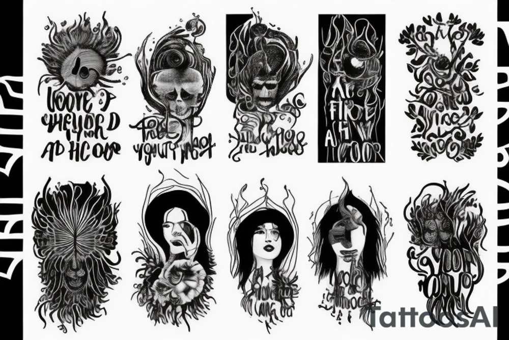 Throughout heaven and earth, I alone am honored

see through your eyes

Keep the fire and disco

You're first thought is what you were conditioned to think, the second is the one that defines you

The Universe does not care tattoo idea