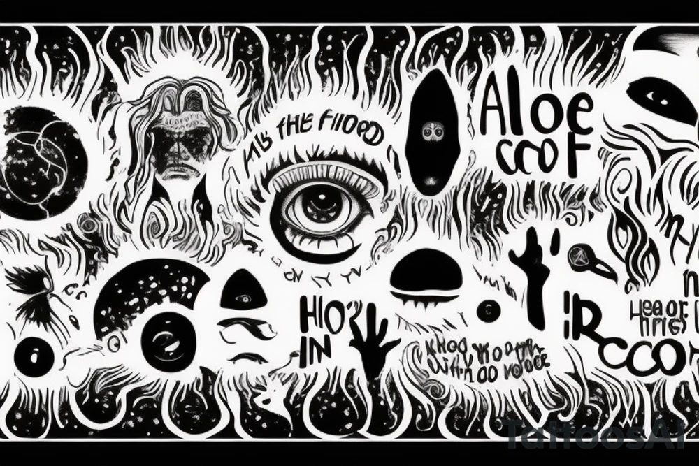 Throughout heaven and earth, I alone am honored

see through your eyes

Keep the fire and disco

You're first thought is what you were conditioned to think, the second is the one that defines you

The Universe does not care tattoo idea